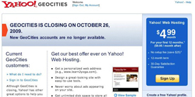 Yahoo!   GeoCities